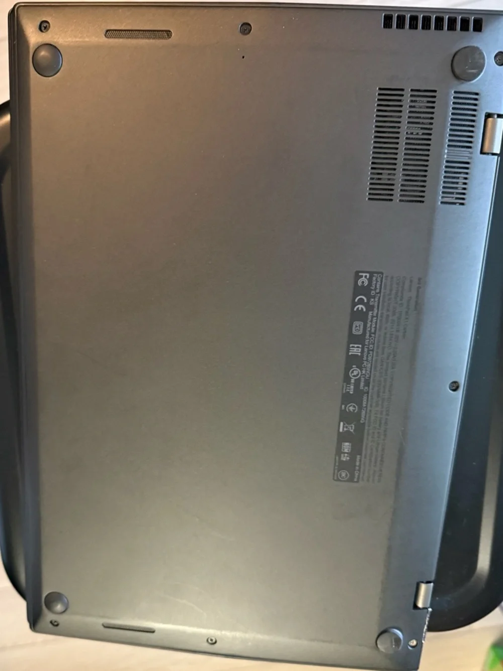 Lenovo Black Laptop with Red TrackPoint and Trim